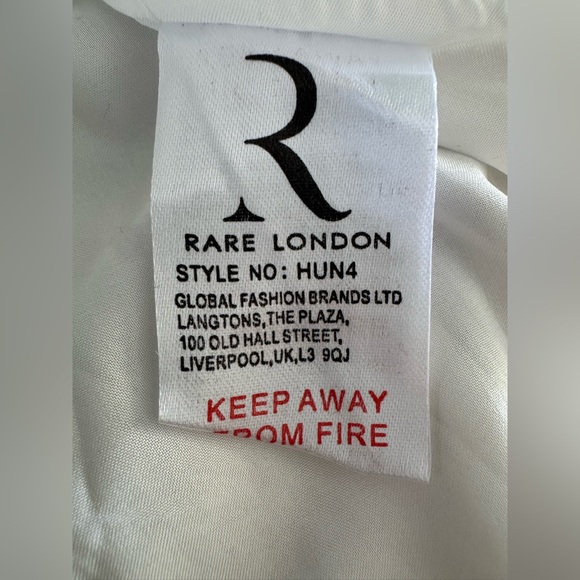 NWT | Rare London | Rose Petal Detail Maxi Dress | Sz 6 - Picture 11 of 13